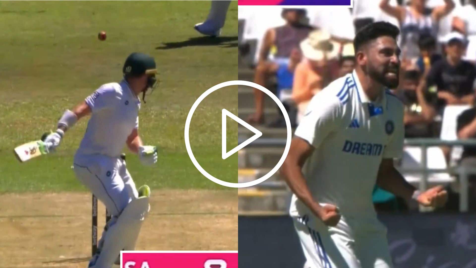 [Watch] Mohammed Siraj's Deadly Delivery Takes Down Dean Elgar Cheaply